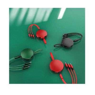 China 2022 newest factory portable 5A fast charging cable 3 in 1 charger usb cable 3 in 1 type c to c 3in1 data cable lighting cord for sale