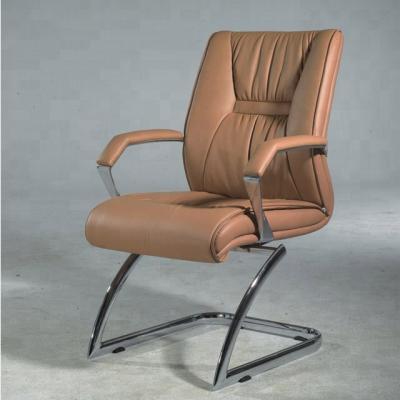 China Executive chair leather visitor chair/steel frame structure conference chair/task chair with armrests for sale