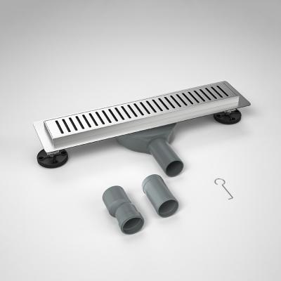 China Fatctory Manufacturing Anti Rust Linear Shower Drain Floor Drain Rotate 360 Degree ABS Drain Low Easy Installation for sale