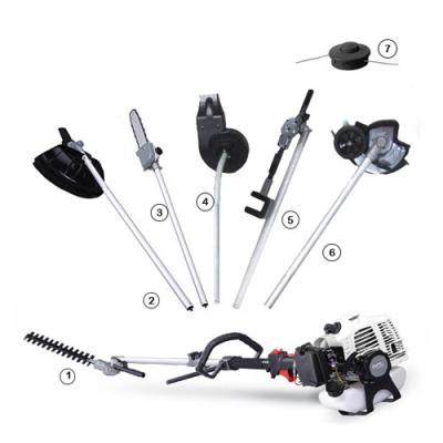 Chine Engazonnez les machines de jardinage 7 de trimmers dans 1 coupeur de brosse multifonctionnel d'essence à vendre