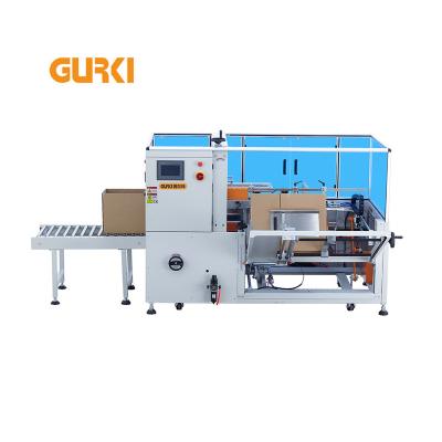 China Former Carton Case Machine Automatic Food Carton Forming And Sealing Erector With Bottom Sealer for sale