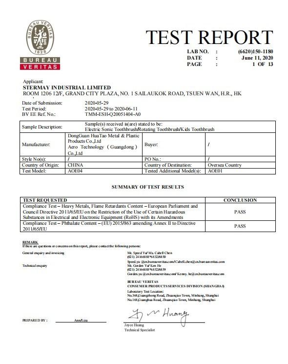 ROHS - Aimi Health Technology (Guangdong)Co., ltd