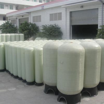 China PE Liner FRP Water Softener Resin Tank , Fiberglass Hard Water Softener Vessel 150 Psi for sale