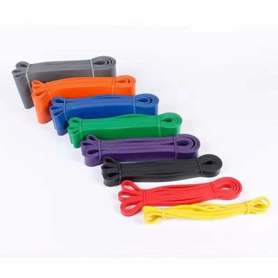 China Flexible Gym Equipment Natural Latex Workout Fitness Pull Up Aid Exercise Resistance Bands Latex For Yoga for sale