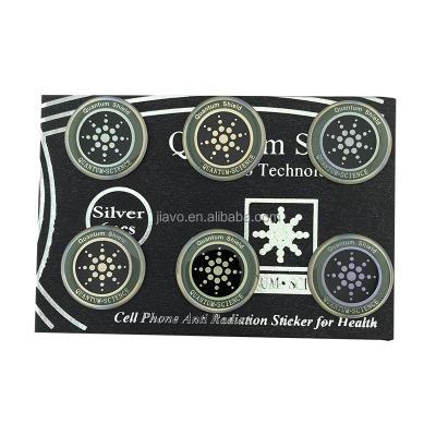 China EMR Radiation Proof Negative Ion Anti Radiation Sticker Boxed Shield Energy 6pcs Scalar Gift Box for sale