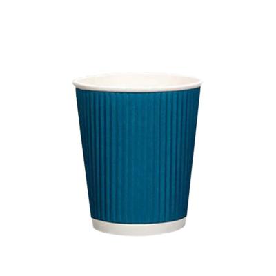 China HMP-0019 Ripple Wallpaper Disposable High Quality Cheap Coffee Cup for sale