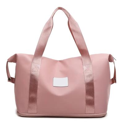 China Eco-friendly Reusable custom logo laptop school backpack large gym sport waterproof travel foldable duffel bag with shoe compartment for sale