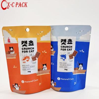 China China Printing Easy Open Zip Lock Bags for Dog Food Packaging 70g Stand up Bag Laminated Plastic Packing Bag for sale
