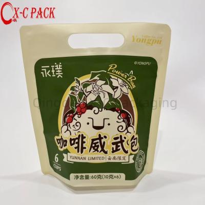 China Custom New Design Plastic Mylar Stand up Pouch Diamond Shape Coffee Bean Packaging Bag for sale