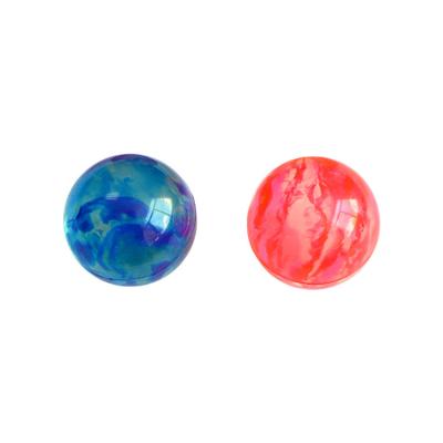 China Sports Toy Custom 30mm Ball Clear Rubber Bouncy Paper Card Bouncing Small Transparent Ball For Vending Machine for sale