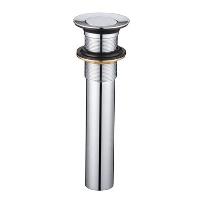 China Modern Bathroom Brass Pop Up Click Sink Drainer Waste Top Wash Strainer Drain Stopper for sale