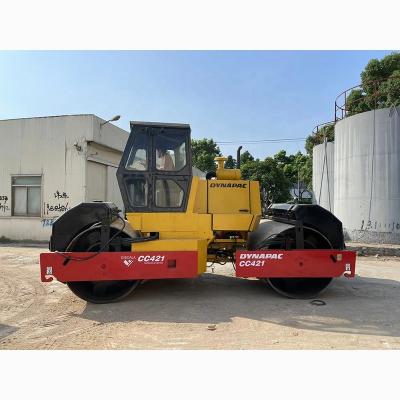 China Construction works Used DYNAPAC CC421 Double Drum Compactor Roller for sale