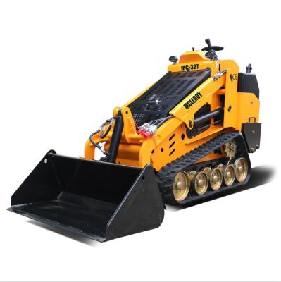 중국 노란색 30HP 디젤 엔진 0.15m3 미니 스키드 로더 판매용