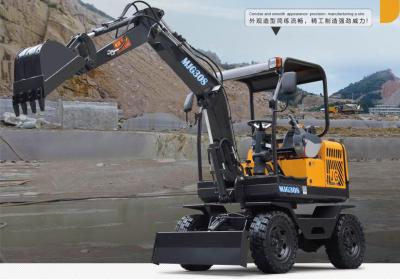 China 60L/min 2900mm 2,5 Ton Multifunction Telescopic Excavator à venda