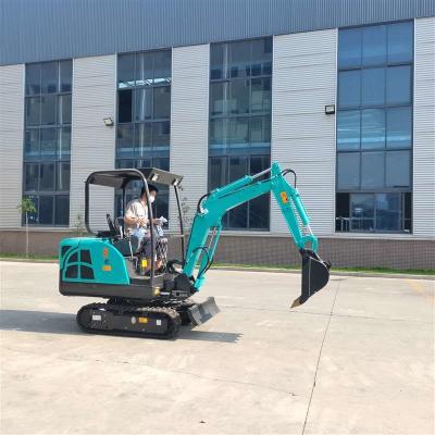 China Ajardinando 20Mpa 9.6KN 1.6T 0.04m3 Mini Wheel Excavator à venda