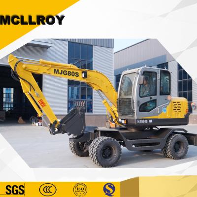 China 360° máquina escavadora da roda da rotação 21Mpa 6.5T 0.25m3 à venda