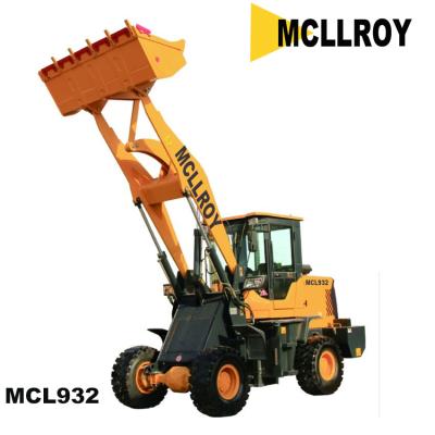 China Carregador da roda do estojo compacto da carga avaliado 1800kg de peso de efetivação 3300kg de Front End Loader MCL932 ZL932 para a aplicação da construção à venda
