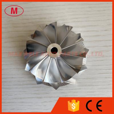 China GT15-25 49.50/59.48mm 11+0 blades high performance turbocharger milling/aluminum 2618/billet compressor wheel for sale