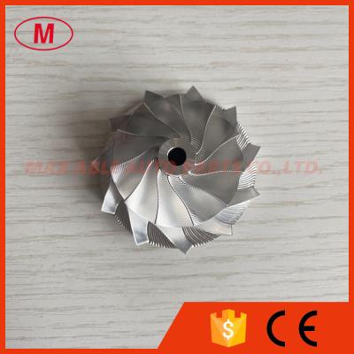 China GT15-25 436131-0002/436131-0016 38.62/52.19mm 11+0 blades high performance point milling/snake curve Turbo billet compressor wheel for sale