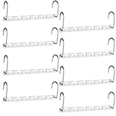 China Space Saving Flat Balcony Clothes Drying Metal Folding Coat Hanger for sale