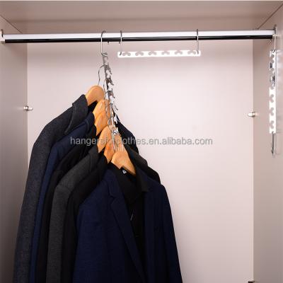 China Multifunctional Clothes Store Space Saver Saving Wonder Metal Magic Hanger Clothes Cabinet Organize Hook 1pc for sale