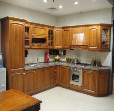 China Ash wooden cabinets,Raised door kitchen,Rustic kitchen cabinet,Granite whole kitchen set,Luxury kitchen cabinets style for sale