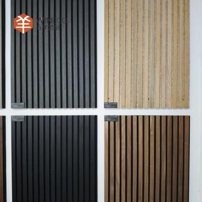 Chine Panneau acoustique en ardoise en bois moderne avec support en PET pour murs et plafonds à vendre