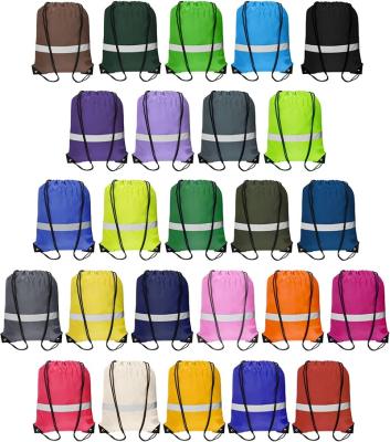 China Durable Recyclable Custom Small Nonwoven Drawstring Bag With Logo for sale