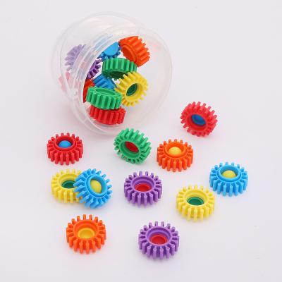China Factory Direct Selling Viable Plastic Multiple Color Educational Diy Building Speed Indoor Assembly Early Education Children's Block Toy for sale