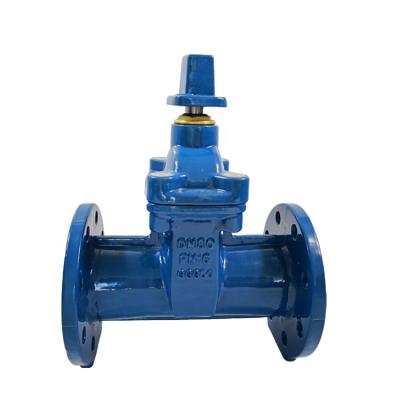 China DIN3352 F5 SIZE DN50-600 Flanged end Resilient Seat Non-Rising Stem Gate Valve manufacturers for sale
