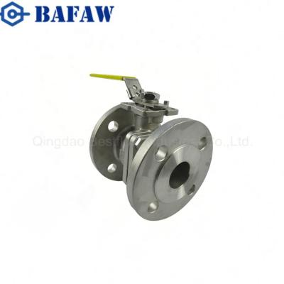 China WB-87 DIN3202 Stainless Steel Flanged Ball Valve DN100 With V Type Ball for sale