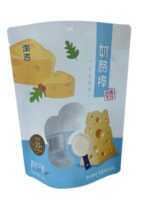 China Customized Paper Packaging Pouches stand up bag with window design for sale