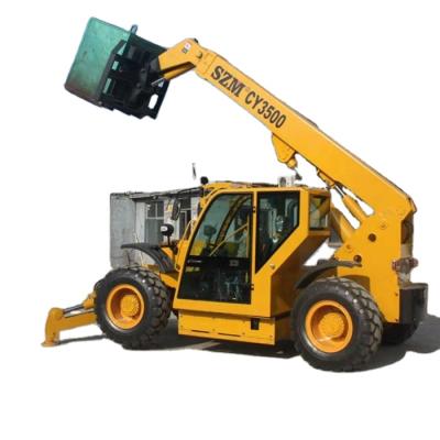 China Construction works 3 Ton SZMCY3500 Manipulator Wheel Forklift Telescopic Loader Telehandler For Sale for sale