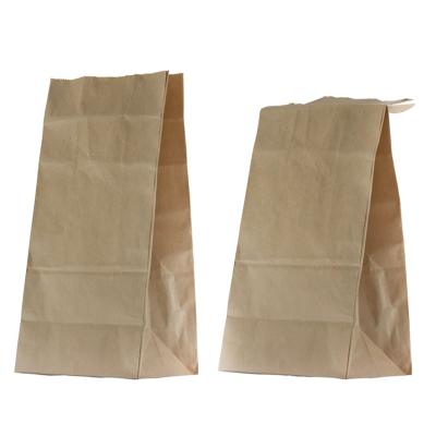 China Recyclable Brown Kraft Paper Bag Dining Takeout Paper Bag for sale