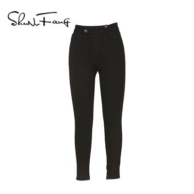 China Anti-Wrinkle Comfortable Quality Pants Women High Waist Premium Casual Pants Women for sale