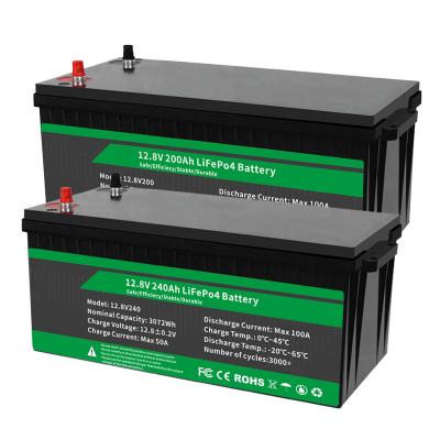 China Prismatic Lithium Ion Batteries Long Life 12v 24v 48v Lifepo4 Toys Battery 12.8V 100AH 150AH 200AH 240AH 300AH Lifepo4 100ah Pack for sale