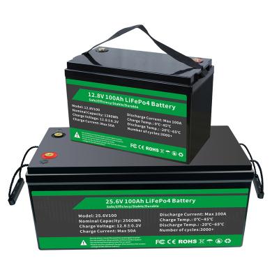 China Toys 12v 100ah Lifepo4 Lithium Iron Battery Pack 24V 100AH LiFePO4 Battery Akku For Solar Power System for sale