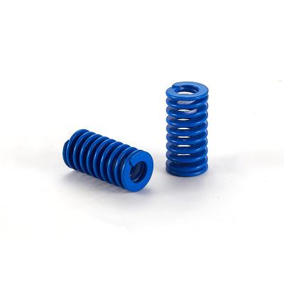 China Blue Mesh Mold Spring Industrial Compressing Spring Standard Injection Mold Springs 25*25 for sale