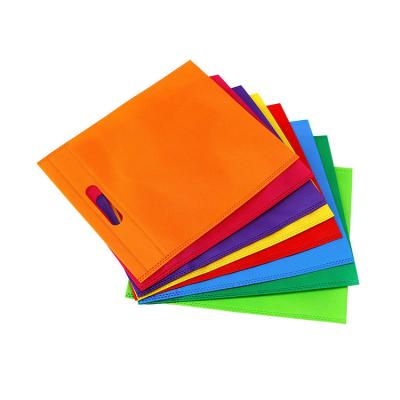 China Cheap Price Non Woven Handled Bag Drawstring Non Woven D Cut Carry Bag for sale