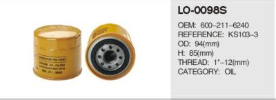 China Truck Diesel engine parts fuel filter for komtsu 600-211-6240 for sale