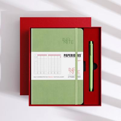 China GuangAo eco-friendly office a4 a5 b5 a6 paper learning meeting paper stationery gift set organizer diary eco-friendly writing stone diary for sale
