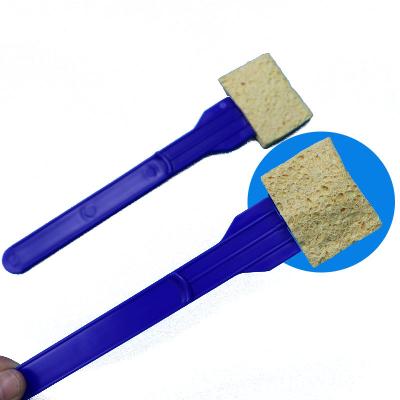 China Eenmalige PP-stick Cellulose schuim swab omgevingsoppervlakte bemonstering sponsstick voor laboratorium Te koop