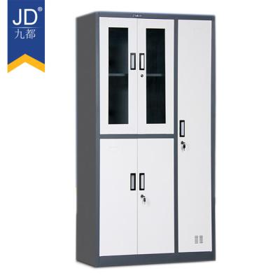 China Easy assemble cheap almirah de godrej design filing cabinet clothes cupboard metal cabinet school locker wardrobes office furniture steel locker for sale