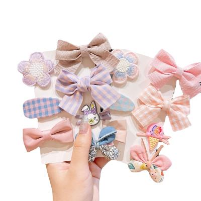 China Hair Accessories Wholesale Cute Princess Sweet Baby Girl Bow Hair Clips Baby Cartoon Hairpin Children Accessories for sale