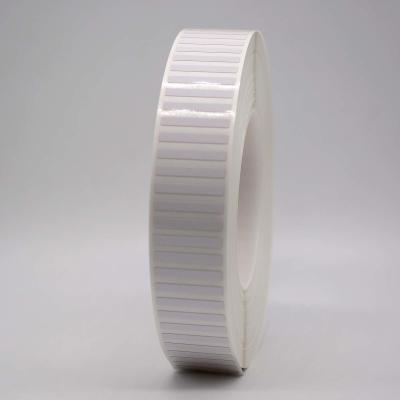China 28mmx4mm, 2mil White Gloss High Temperature Resistant Polyimide Label for sale