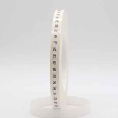 China 5mmx6mm 1mil Matte White Thermal Transfer Labels Polyimide Label for sale