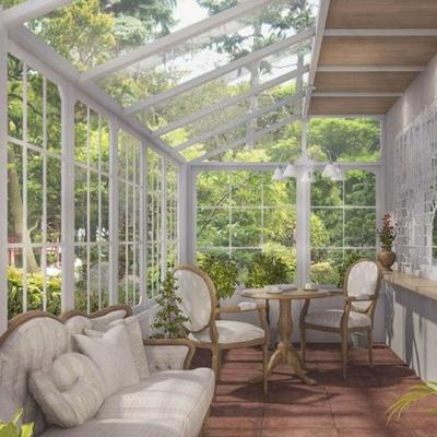 Κίνα Outdoor Insulating Glass Enclosures Sunrooms Aluminium High Quality Aluminum Glass House Modularization προς πώληση