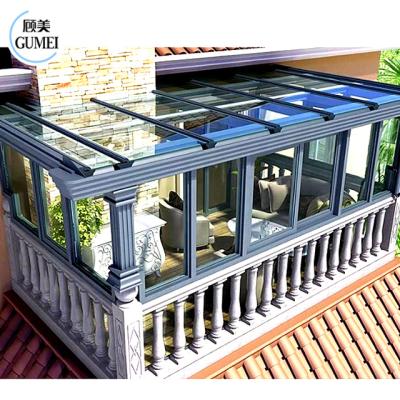 Κίνα Tempered Glass Garden Glass House For Sunroom Winter Enjoy Harmless Sunshine προς πώληση