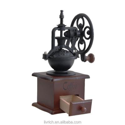 China Car Livrich new Manual Vintage Coffee Grinder portable professional Hand Coffee Grinder with Adjustable Setting for sale