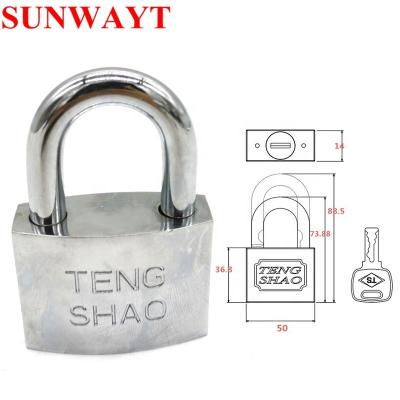 China Superior Zinc Alloy Plating 50mm Arcade Game Machine Cabinet / Telephone Booth / Mailbox Security Chrome Padlocks for sale
